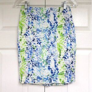 Ann Taylor 00P Cotton Sateen Pencil Skirt